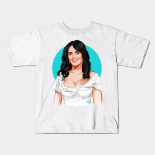 Salma Hayek - An illustration by Paul Cemmick Kids T-Shirt